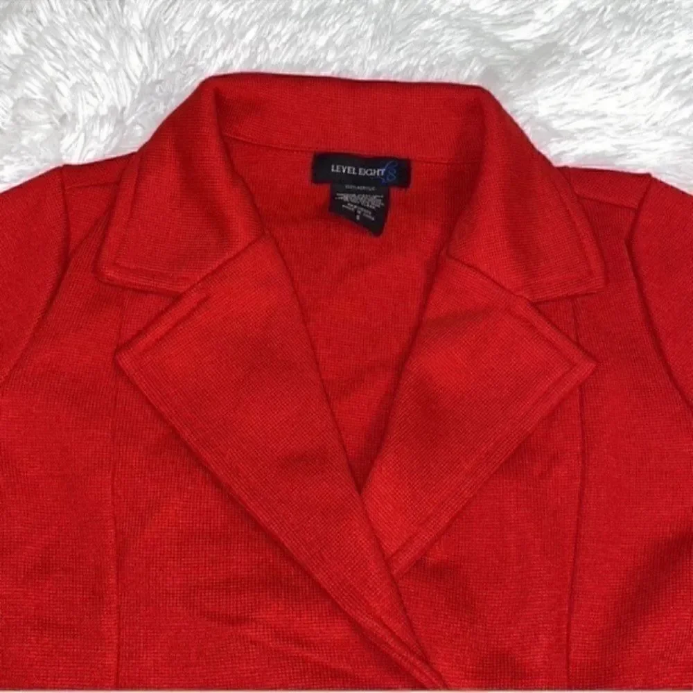 Level Eight Double Breasted Red Jacket! Blazer (Size Small)